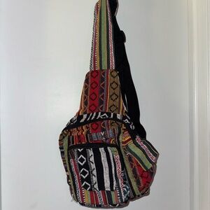 Multicolor Bohemian Sling Bag